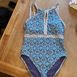 Tommy Bahama blue one piece size 10